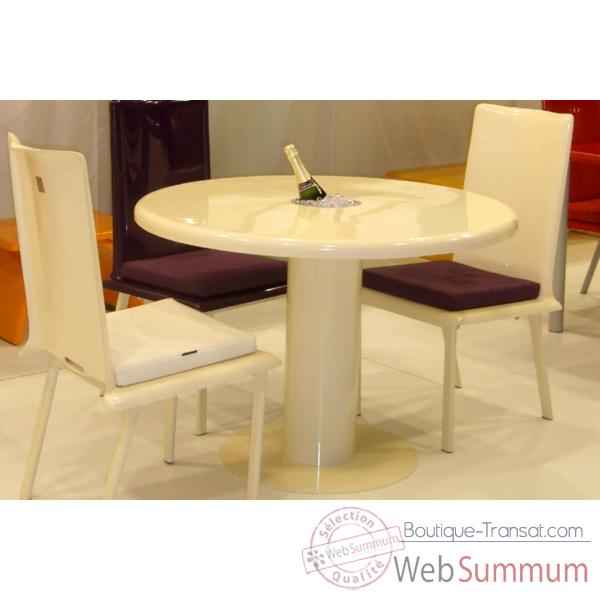 Table ronde Art Mely pied laqué -AM004