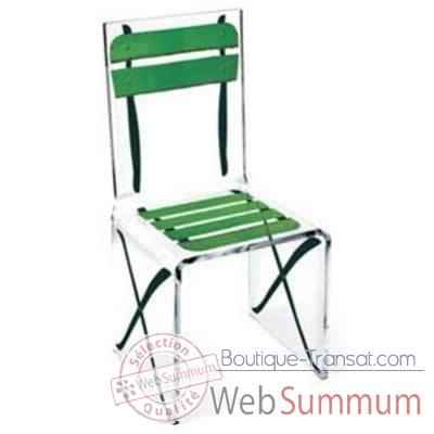 Chaise Aqua Single Terrasse Verte design Samy, Aitali