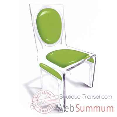 Chaise Aqua L16 Gloss Noir Design Samy, Aitali