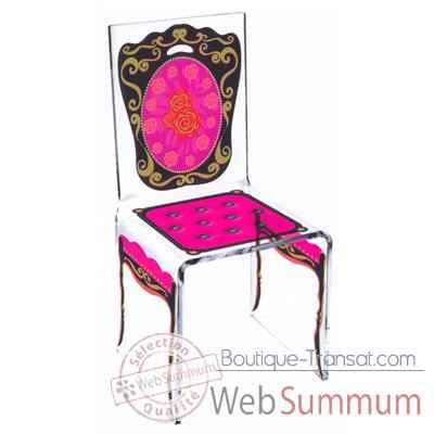 Chaise Aqua Napo Rose design Samy, Aitali