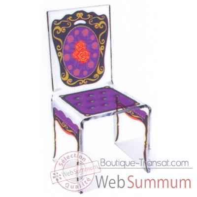 Chaise Aqua Napo Violet design Samy, Aitali